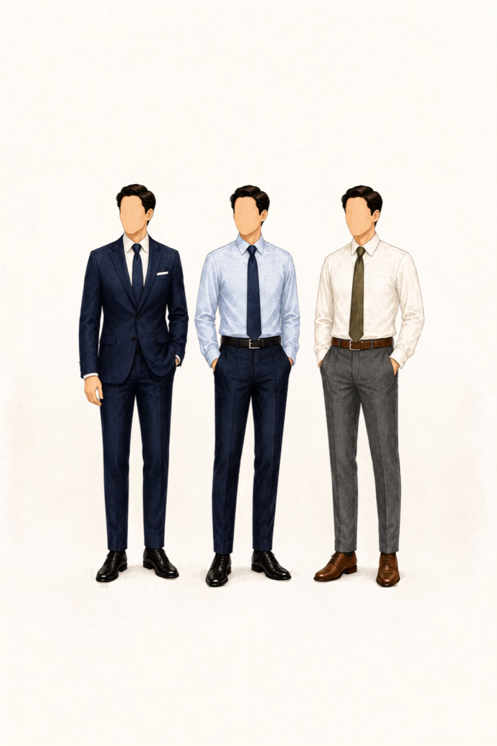 Guest attire guide, for men